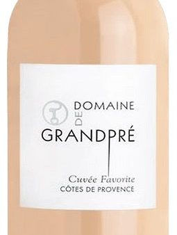 Domaine de Grandpre Cotes de Provence Rose Cuvee Favorite 2016 For Discount