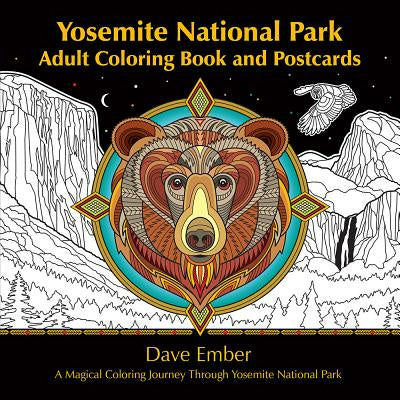 Yosemite National Park Adult Coloring Book and Postcards: A Magical Coloring Journey Through Yosemite National Park For Cheap