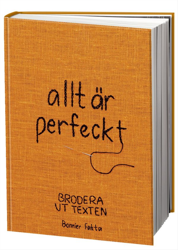 allt är perfeckt : brodera ut texten For Discount