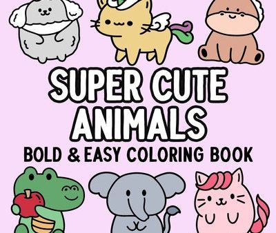 Super Cute Animals Bold and Easy Coloring Book Online Sale