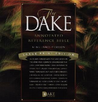 Dake Annotated Reference Bible-KJV-Large Print For Discount