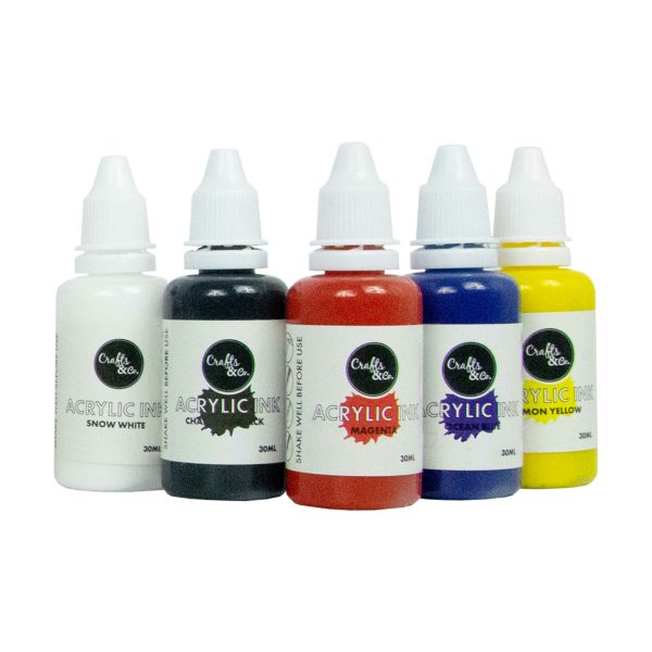 Akryylimuste 5 x 30 ml Online Hot Sale