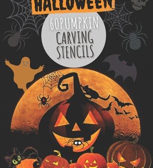 60 Pumpkin Carving Stencils: Template Patterns for Funny and Scary Halloween Decor with pages lined - Adults & Kids Online Sale